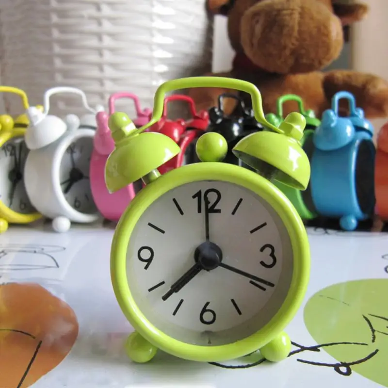 Creative Portable Cute Mini Cartoon Alarm Clock Round Number Double Bell Desk Table Digital Clock Home Decor #K1 Creative Portable Cute Mini Cartoon Alarm Clock Round Number Double Bell Desk Table Digital Clock Home Decor #K1