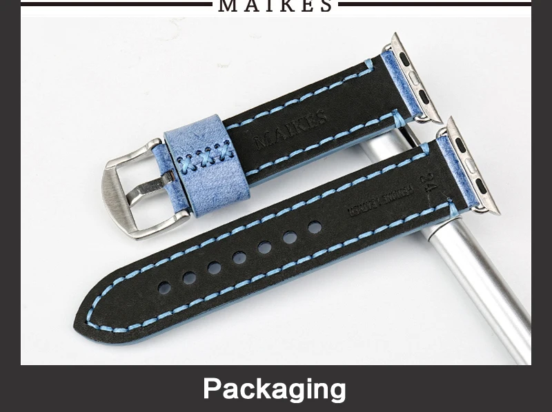 MAIKES специальный кожаный ремешок для часов для Apple Watch ремешок 44 мм 40 мм/42 мм 38 мм серия 4 3 2 все модели ремешок для часов
