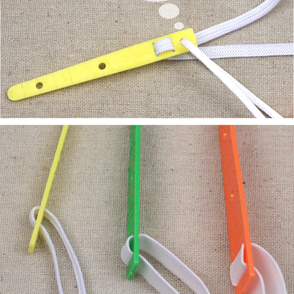 3 Sizes Assorted Plastic Elastic Glides Guides Threaders Wear Elastic Band Tool DIY Clothing Needleworking Sewing Accessories