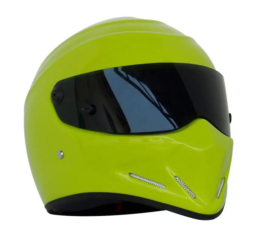 DIY CRG ATV-4 Персонализированная наклейка "Simpson" мотогонок полный шлем F1 Capacete De Moto Riding Cascos Motorrad - Цвет: bright green 17