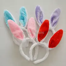 100 шт./лот розовый мигающий свет LED Кролик уха светодиод мигает украшения партии перо голова кролика Рог