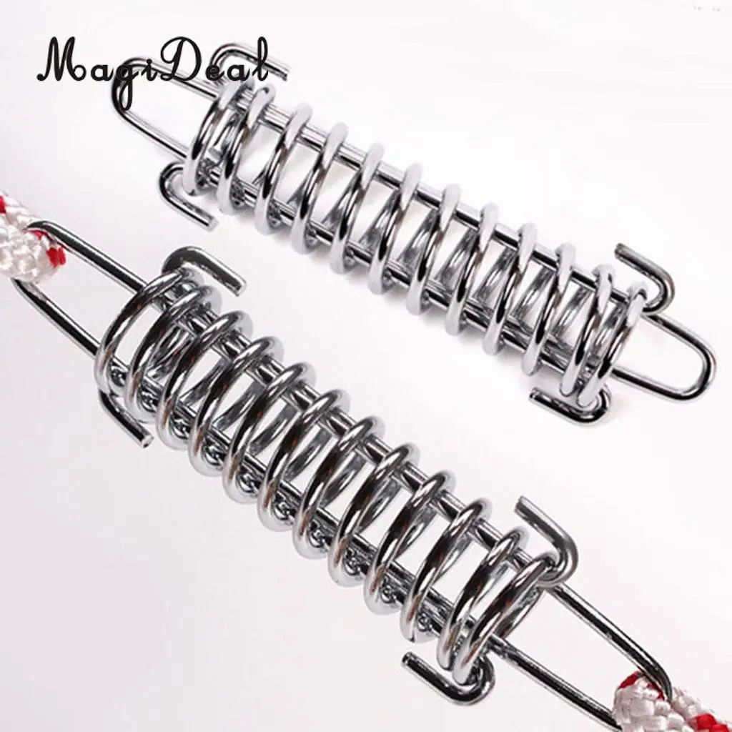 MagiDeal 5 Pieces Stainless Steel Camping Awning/Tent Spring Tensioner/ Tightener for Outdoor Camping Hiking Travel Picnic Beach