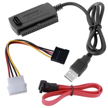 

USB 2.0 to IDE SATA S-ATA 2.5 3.5 Hard Drive HD HDD Converter Adapter Cable New