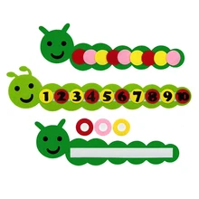Cute Caterpillar Math Toys Teaching Kindergarten Manual DIY Weave Cloth Montessori Teaching Early Learning Education Toy Cute Caterpillar Math Toys Teaching Kindergarten Manual DIY Weave Cloth Montessori Teaching Early Learning Education Toy