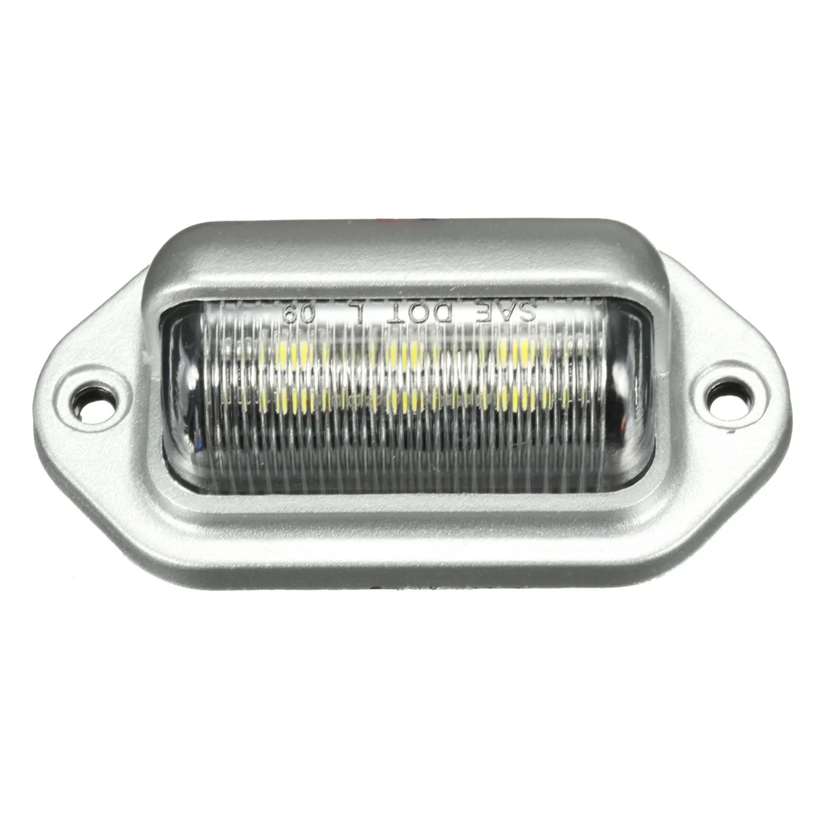 Buy Chrome 6 LEDs License Number Plate Tag Light Boat