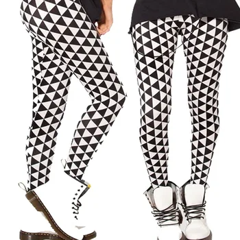 

Women leggings 2016 Black milk digital sky black diamond printed Leggings pencil leguin gaiterts boothose