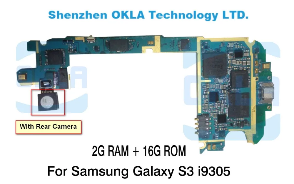 1 шт. для samsung Galaxy SIII S3 i9305 используется материнская плата замена от оригинального телефона