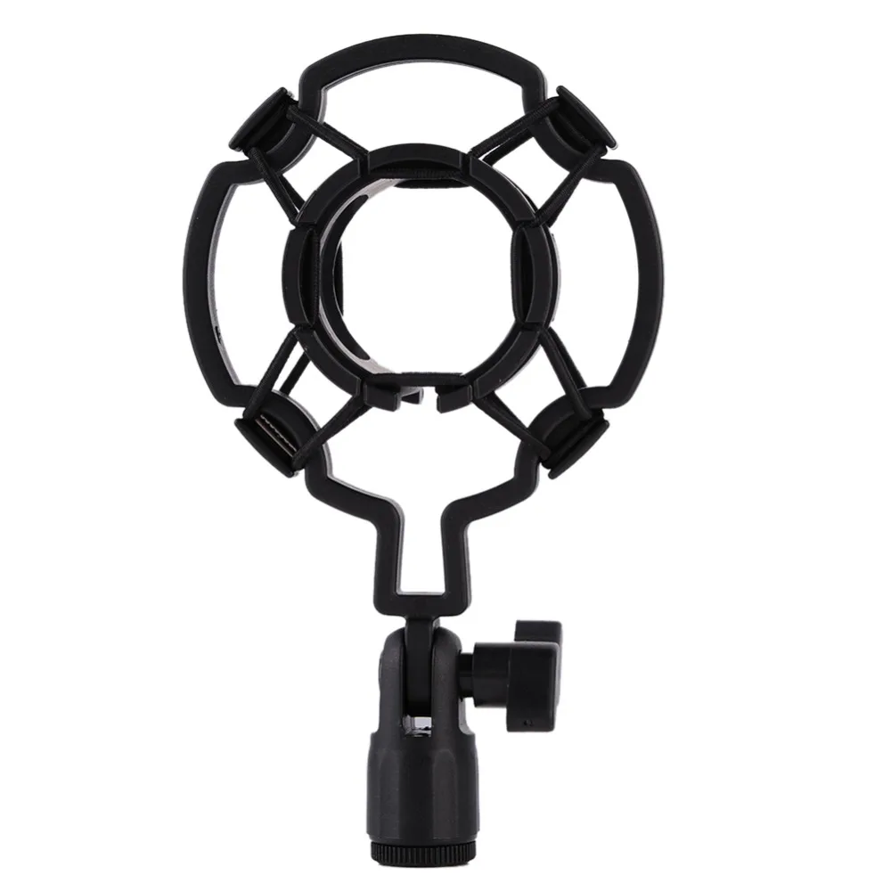 

Universal 3KG Bearable Load Mic Microphone Shock Mount Clip Holder Stand Radio Studio Sound Recording Bracket Black Microphone