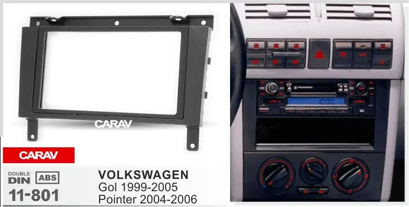 CARAV 11-801 Высокое качество радио фасции Для VOLKSWAGEN Gol 1999-2005; указатель 2004 стерео фасции Dash CD отделка установочный комплект