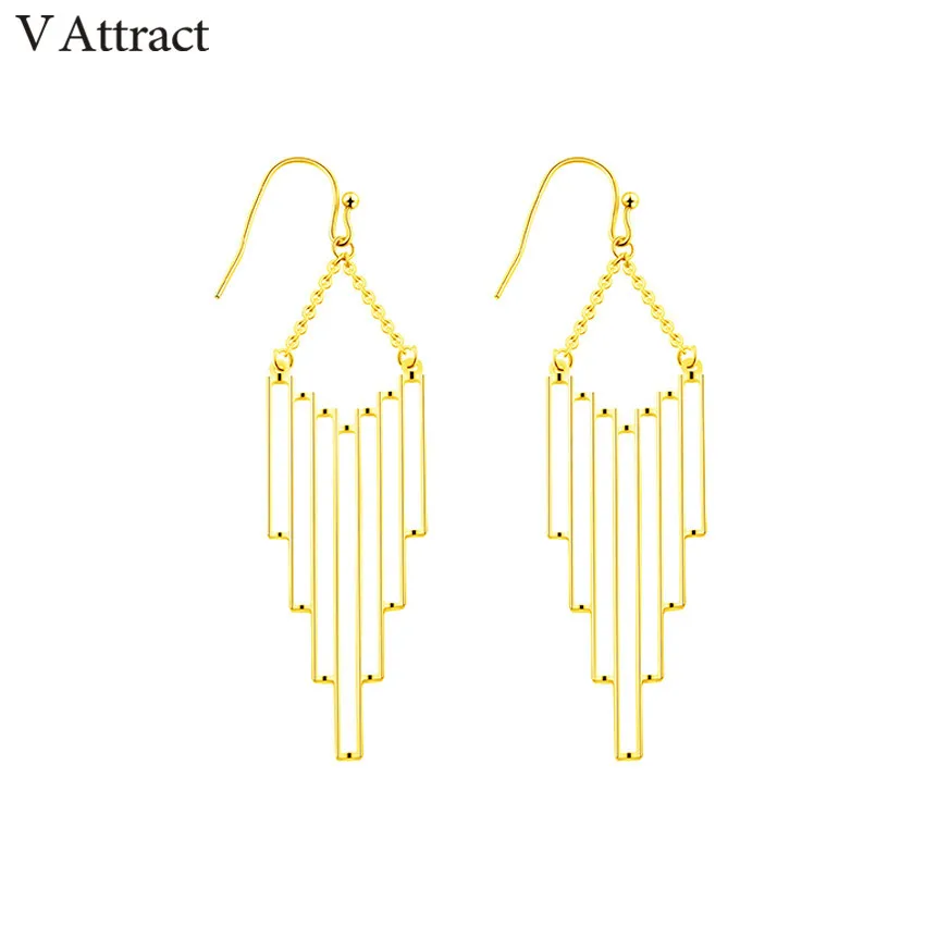 

V Attract Bohemia Pendientes Punk Jewelry Silver Gold Simple Bat Stud Earrings Women Stainless Steel Boucles D'oreilles 2018