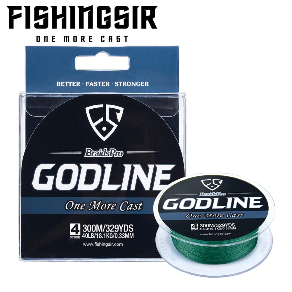 

FISHINGSIR GODLINE 4 Strand 137M Fishing Line 8-120LB Braided Line Smooth Multifilament PE Fishing Line for Saltwater Fishing