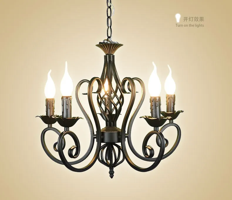For-Foyer-living-room-bedroom-dinning-room-use-modern-vintage-5-arms-classical-Iron-matt-black (3)