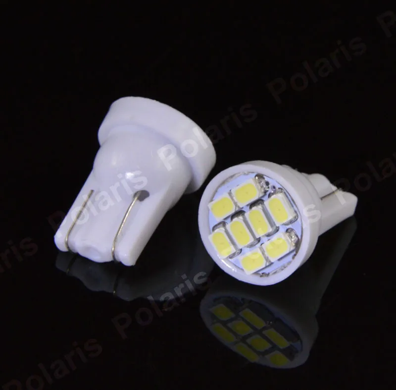 10 шт Высокое качество T10 W5W 8 светодиодов 194 501 1206 SMD авто интерьерные светильники клин инструменты для дверцы боковая лампа AC/DC 12V