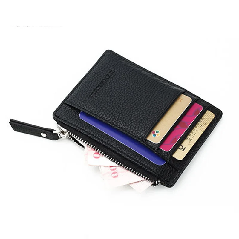ZOVYVOL Mini Parckge,, мужской клатч, сумка для денег, многофункциональный, унисекс, ID, кредитный держатель для карт, Кожаные Кошельки для монет, тонкие кошельки - Цвет: Black 911