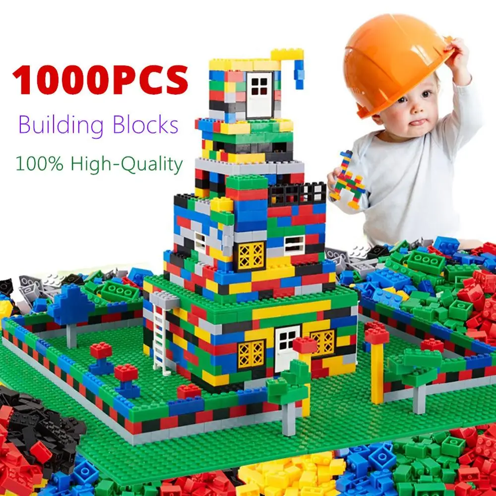 

Original Quality 1000Pcs Building Blocks Fit with LegoINGs Bricks Early Educational Stacking Toys for Children Birthday Gift