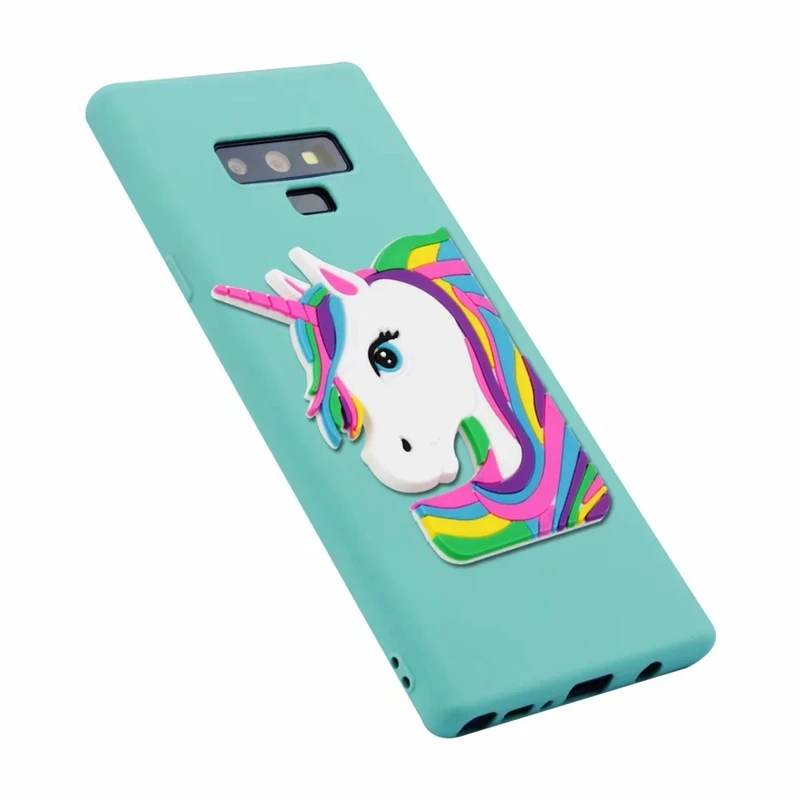 3D в виде единорога из мультфильма чехол для iPhone XS Max XR 8 7 6 6s плюс Xiaomi Redmi A2 Lite S2 4X 4A