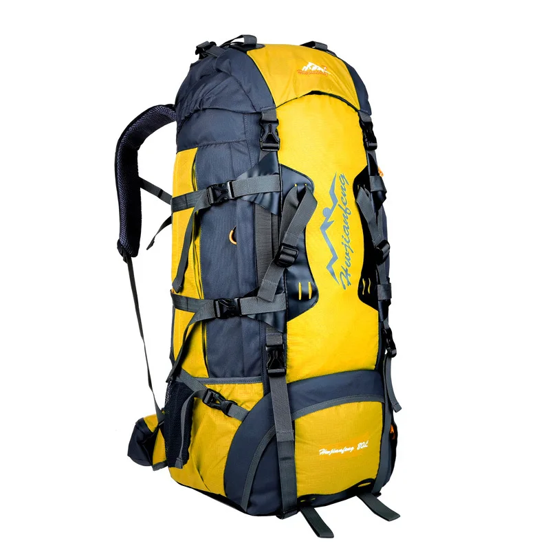 HUWAIJIANFENG 2017 new large capacity outdoor mountaineering backpack bag carrying system, outdoor shoulder bag, 80L