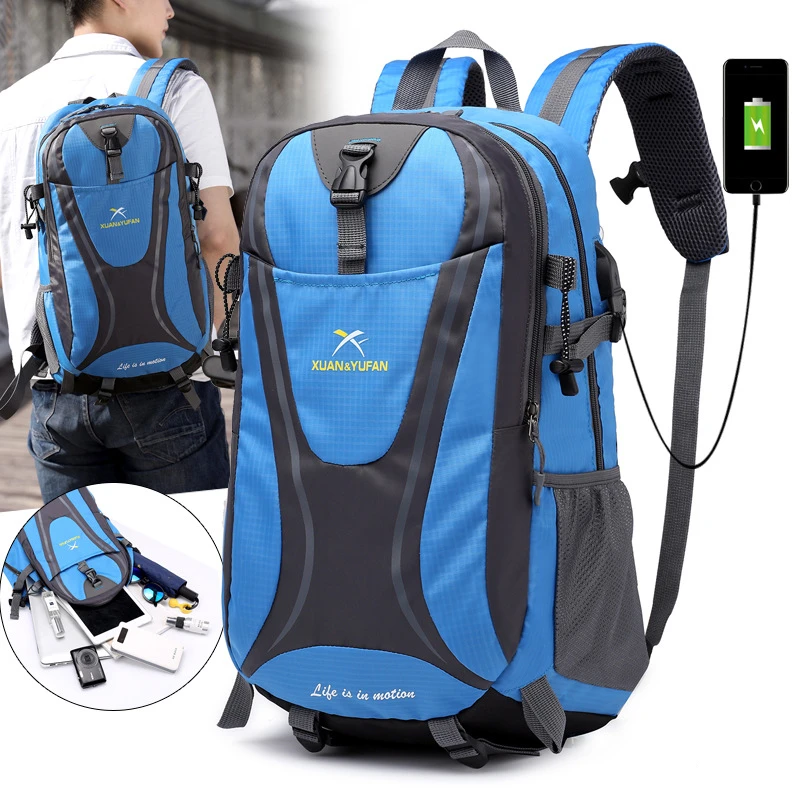 

Autumn outdoor sports backpack mountaineering hiking cycling camping rock climbing adventure 55L large capacity travel backpack