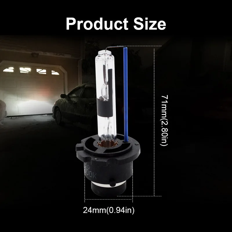 2 шт. D2R ксеноновая лампа HID металлический держатель сменная автомобильная