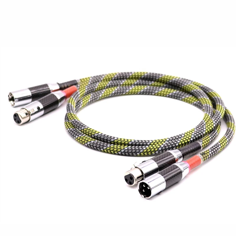Free shipping pair QED Signature Silver plated Hifi XLR Cable Hi end