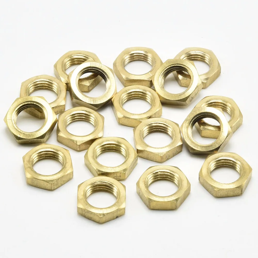 M10 Lamp Screw Nuts Copper 4/5MM Thickness Tooth Tube's Nut 10mm Female
