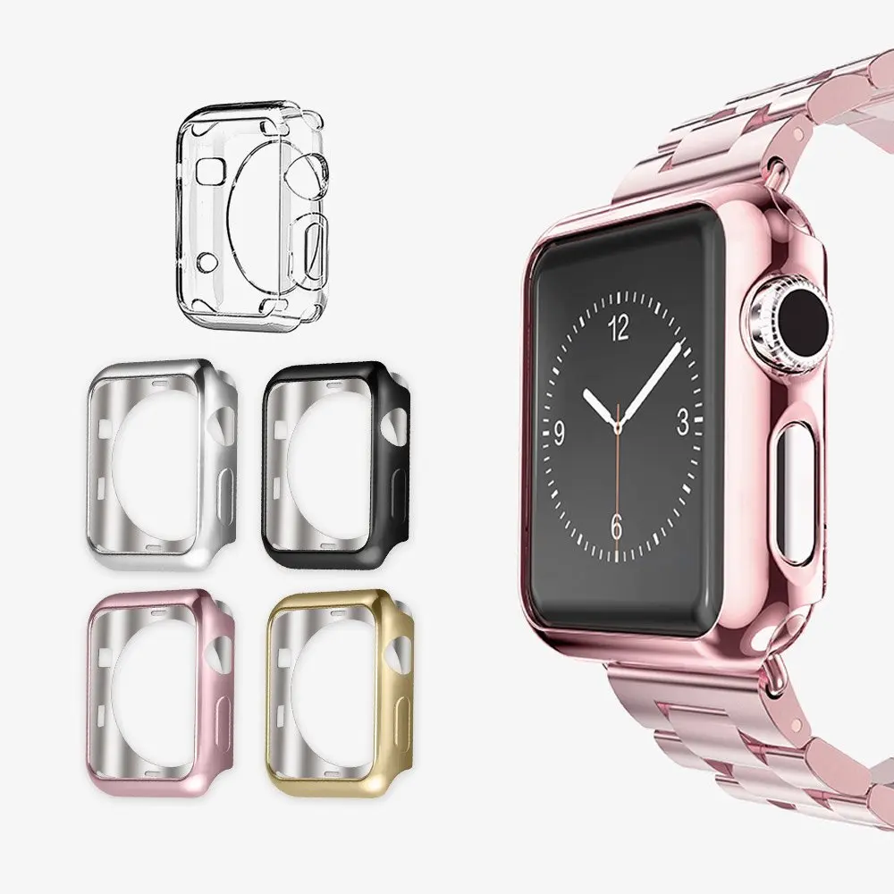For-Apple-Watch-Series-2-3-TPU-Scratch-resistant-Flexible-Soft-Case-Slim-Lightweight-Protective
