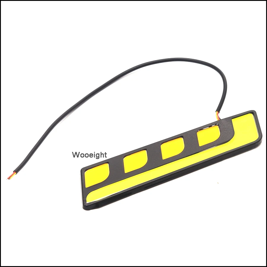 Wooeight 12V Car Daytime Running Driving DRL Light & Turn Signal Light Waterproof COB LED Work Lights For ATV Auto Cars SUV (7)