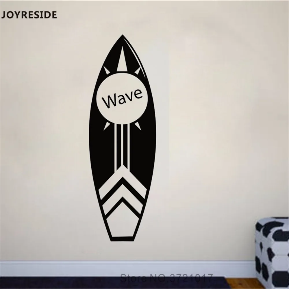 Joysebe Wave доски для серфинга настенные наклейки на тему спорта пляж стиль Виниловая