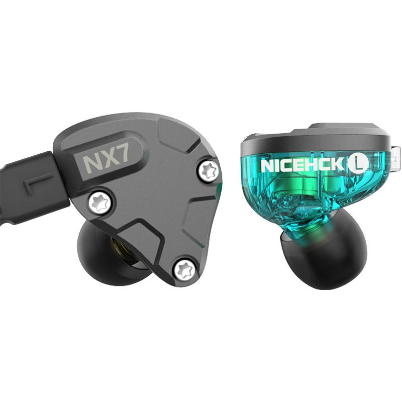 NICEHCK NX7 гибридные наушники вкладыши IEM с 7 драйверами 4BA + двухуглеродистая