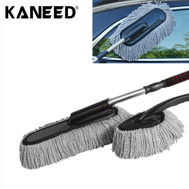 2 in 1 Large Microfiber Telescoping Car Wash Body Duster Brush Dirt