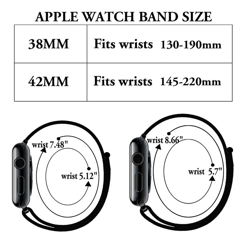 Спортивная петля ремешок для apple watch 4 для iwatch band 42 мм 44 мм 38 мм 40 мм для apple watch band нейлоновый браслет correa Ремешки для наручных часов