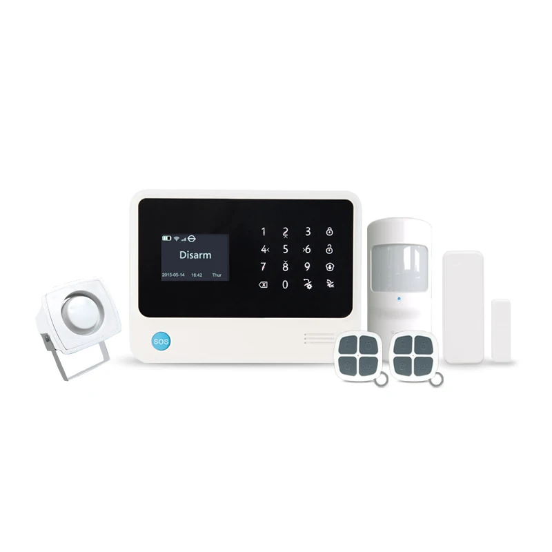

433MHz Spanish language alarm system with APP wireless control smart home automation WIFI security alarm system gsm alarm