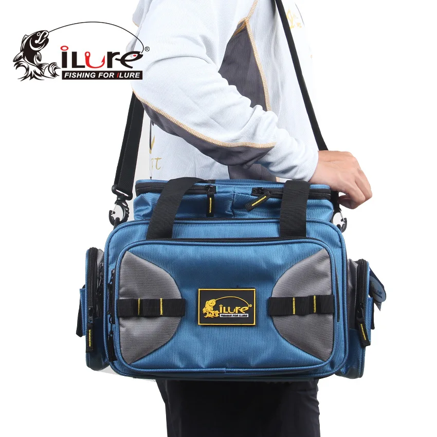 

BP-017 iLure Multi-Purpose Big Fishing Lure Bag Shoulder Bag Handbag Outdoor Fishing Gear Kit Waterproof Fishing Bags with Box