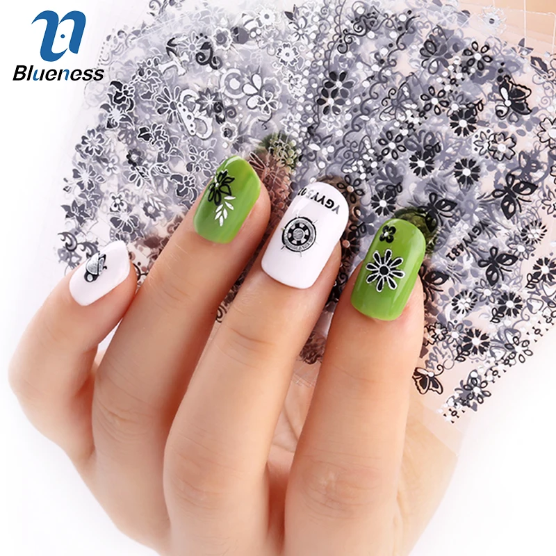 

24 Pcs/Lot Glitter Butterfly Halloween Dragonfly Shoes Beauty Design 3D Nail Stikcers Manicure Decorations For Charms Nail Art