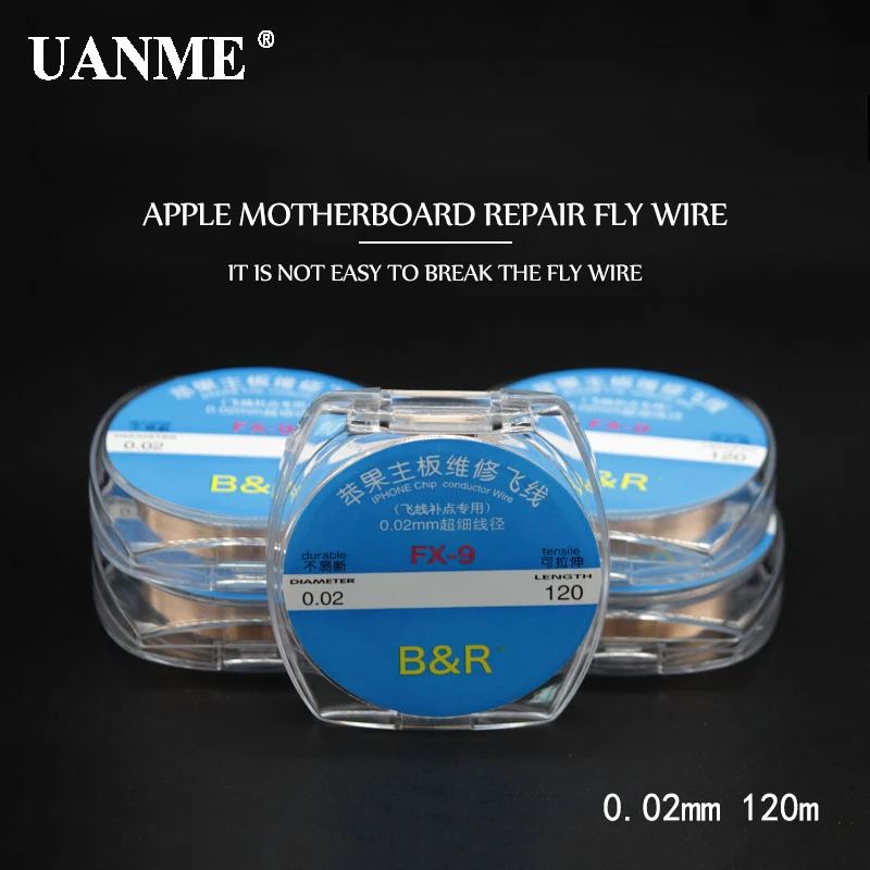 UANME 0 02 мм 120 м изоляция/изоляция медная линия пайки припой для iPhone чип проводник