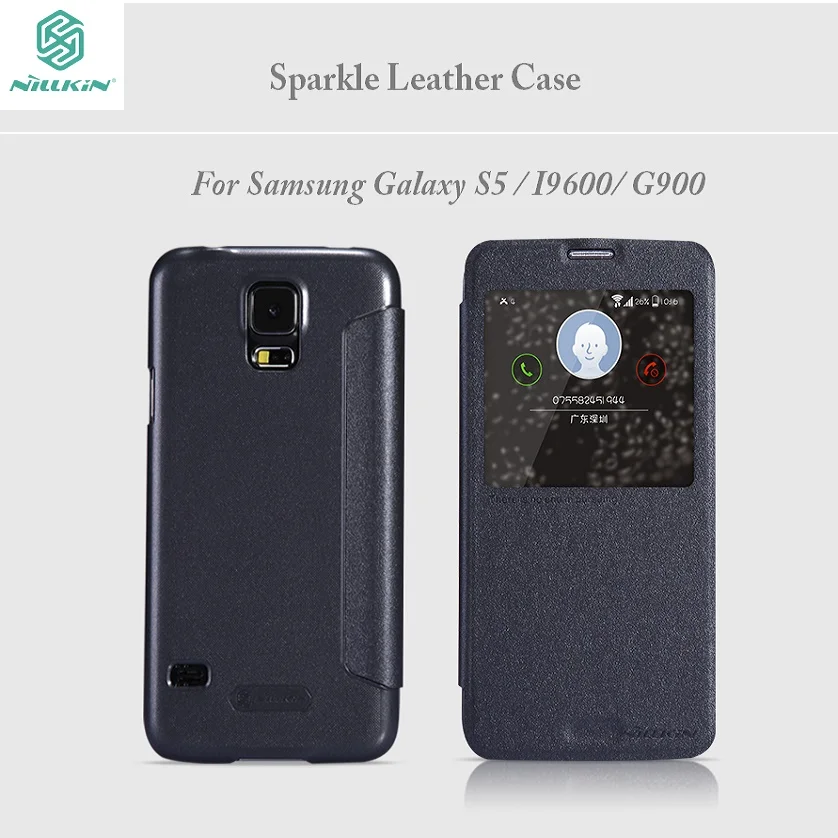 Nillkin for Samsung Galaxy S5 case 5 1 inches Sparkle flip cover for Samsung S5 phone