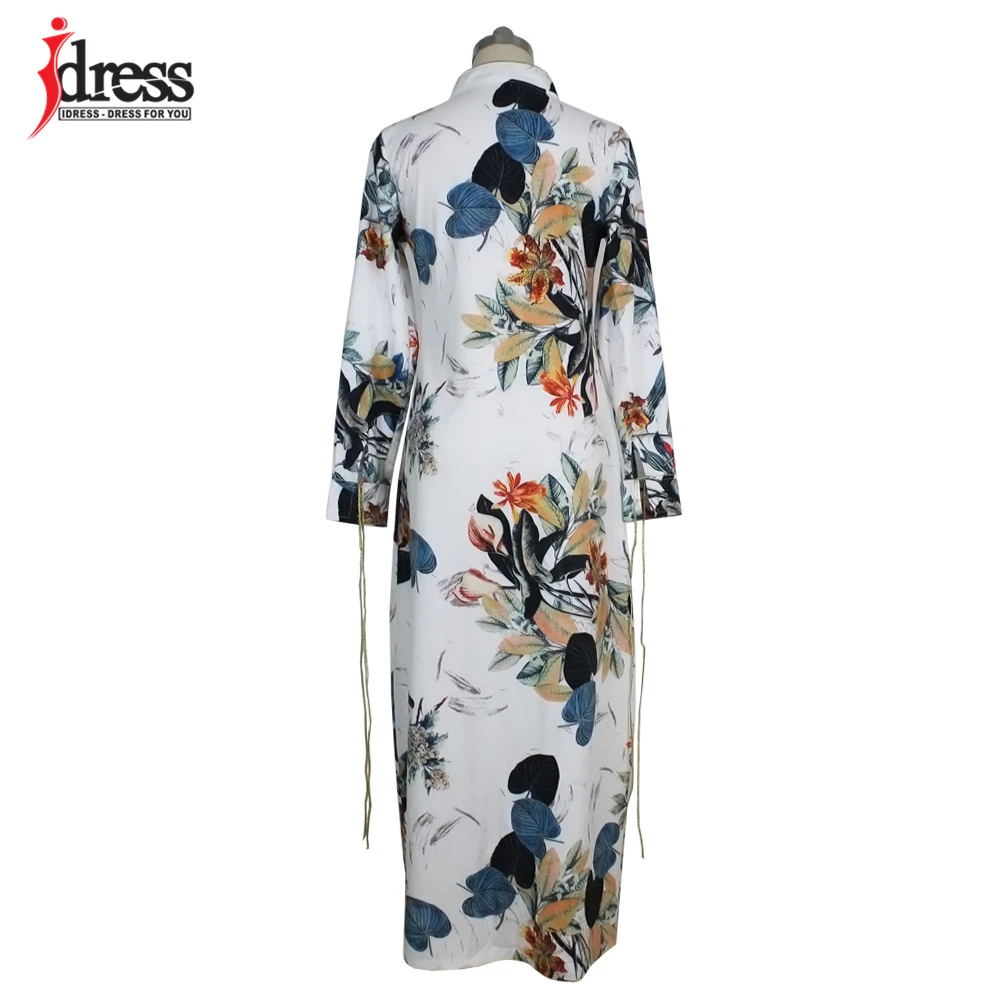 IDress Fashion 2017 Women Swimsuit Beachwear Blouse Cover up Long Sleeve Open Stitch Print Women Coat Long Ladies Cloak Jacket (6)