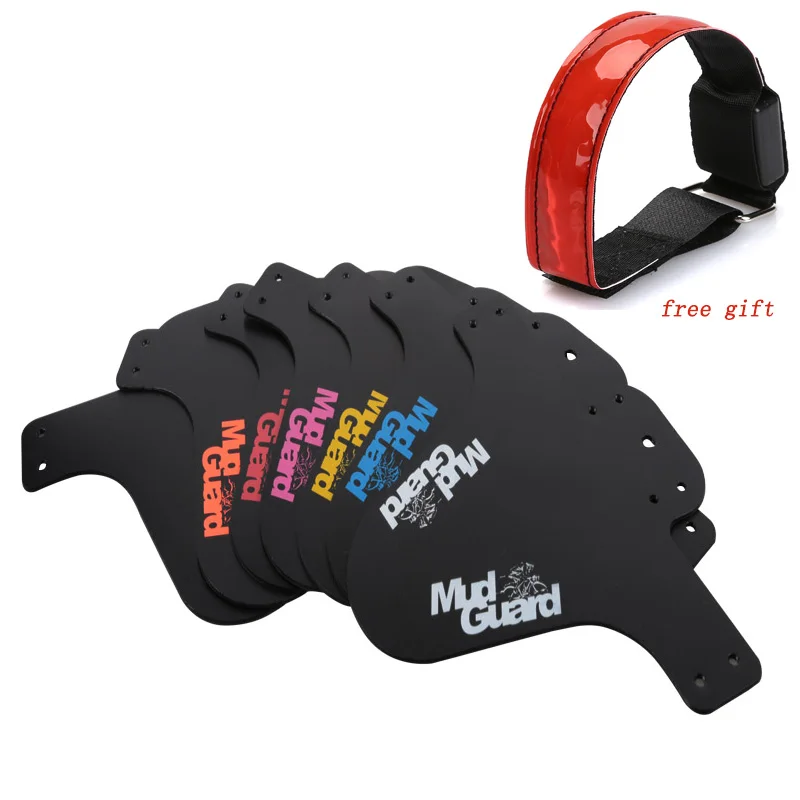 

Bicycle Fender Cycling MTB Mountain Bike Bicycle Fender +Free Arm LED Warning Light Front Mudguard Bike Bicycle Accessories