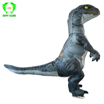 

Adult Halloween Inflatable T REX Raptor Costume Dinosaur Cosplay Velociraptor Anime Fancy Dress Halloween Costume for Women Men