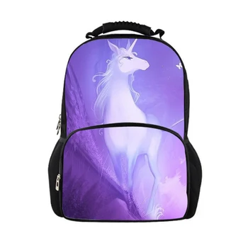 

Fashion Cute Unicorn Horse Girls Female Backpacks Anime Backpack Male Boys School Bags Causal Cool Travel Children Teenage Bag