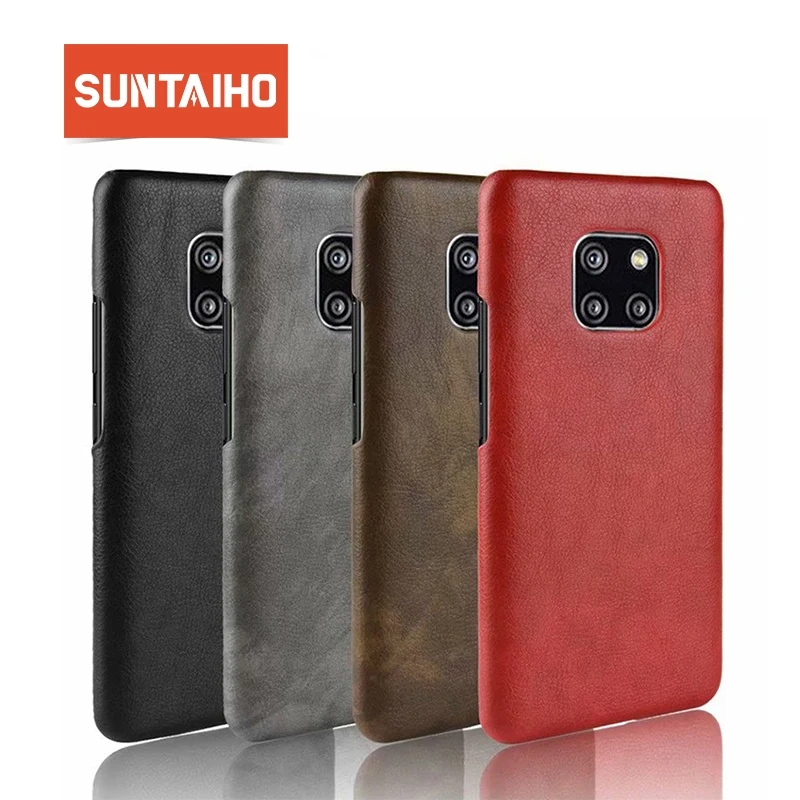 

for Huawei Mate 20 lite Case 20X Case Luxury PU Leather Suntaiho for Huawei P20 Pro P Smate 2019 Hard Back Cover Protective Case