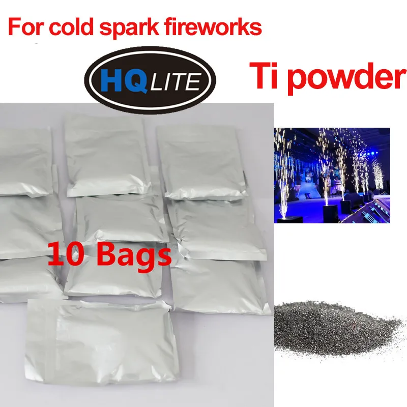 

10 Bags Ti Powder 200g/bag For Cold Spark Firework Machine Wedding Sparkular Machine MSDS Powder Certification