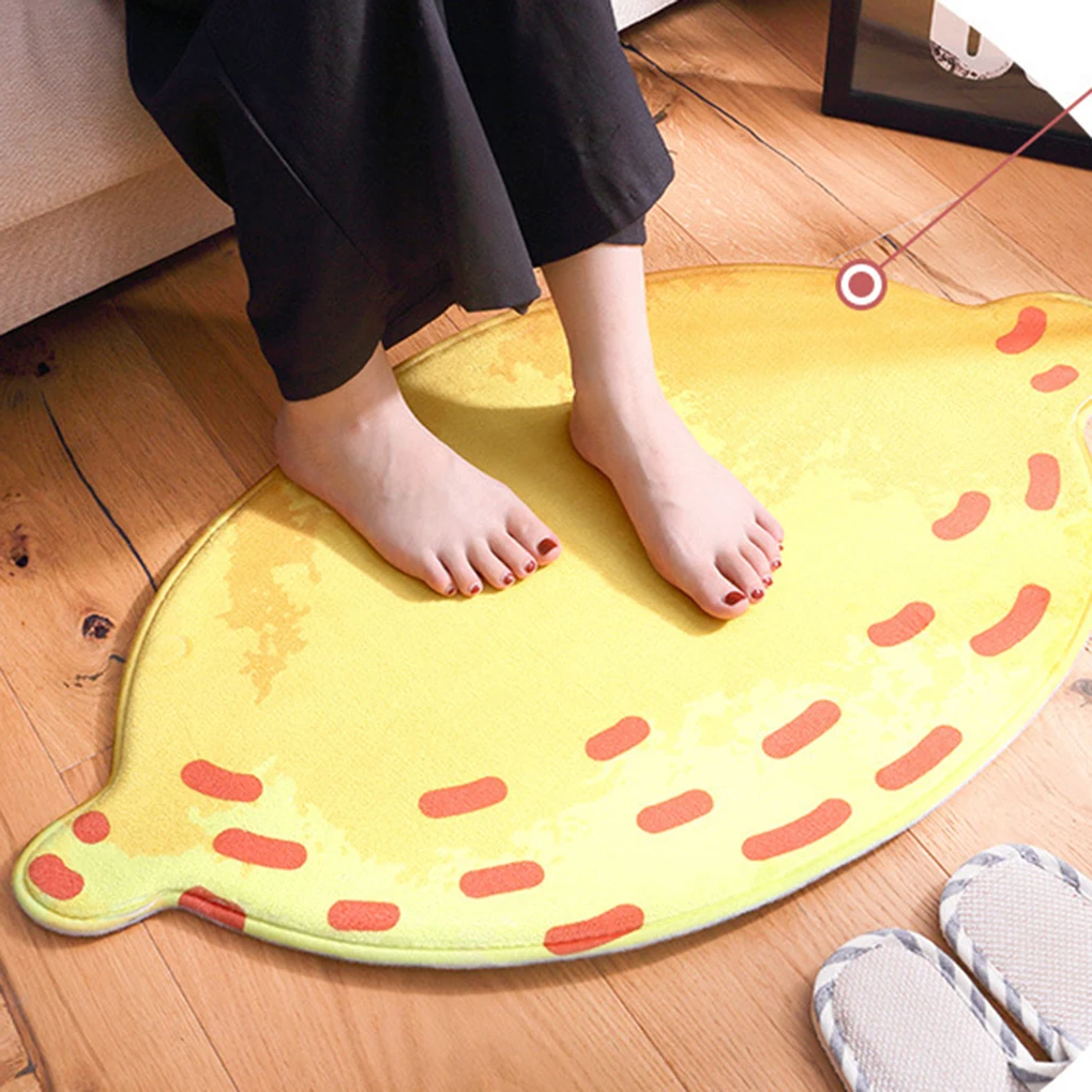 

Fruit Sape Bathroom Mat Non-Slip Soft Plush Toilet Carpet Livingroom Bedroom Floor Blanket