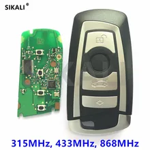 Chave remota inteligente para carro, 315mhz 433mhz cas4 entrada sem chave para bmw 1 3 5 7 series 523 528 535 550 318 320 325 328 330