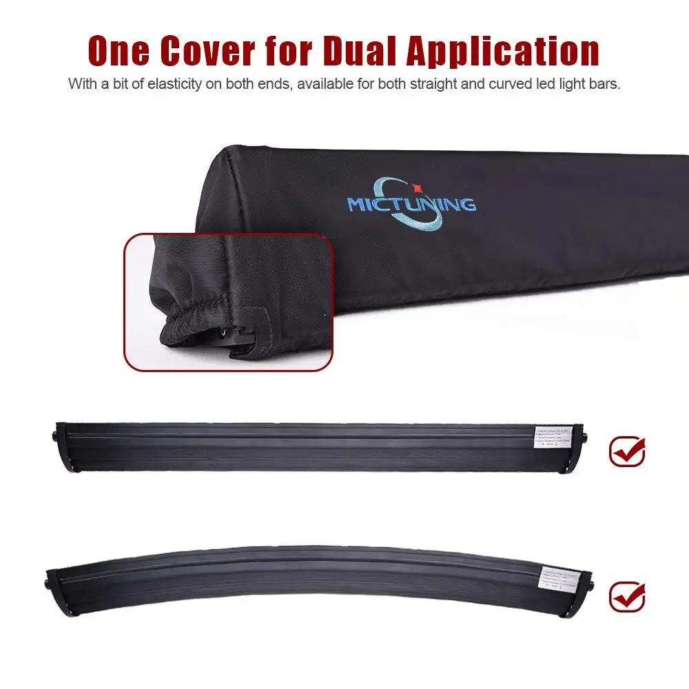 42-Inch Universal 2in1 Straight /& Curved LED Light Bar Cover Water Resistant