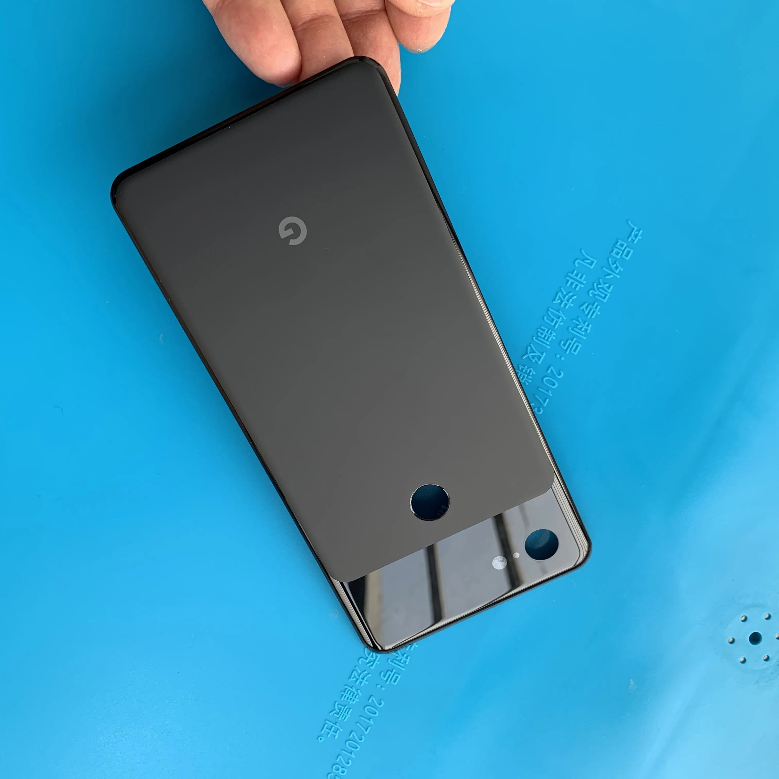 Оригинальная Черная крышка аккумулятора для Google Pixel 3 XL, Запасное стекло для Google Pixel 3, розовая Задняя стеклянная панель+ лента