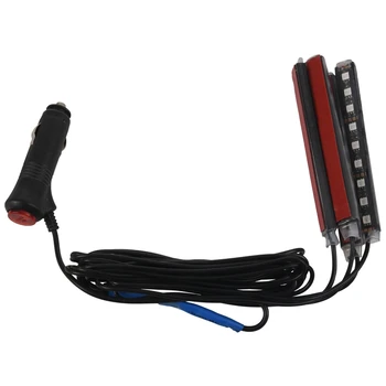 

4pcs RGB LED Neon Interior Light Lamp Strip Decorative Lights MAS