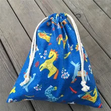 YILE 1 шт. хлопок шнурок одежда Сортировка мешок вечерние подарочные сумки напечатанные лошадь цветы 9205b