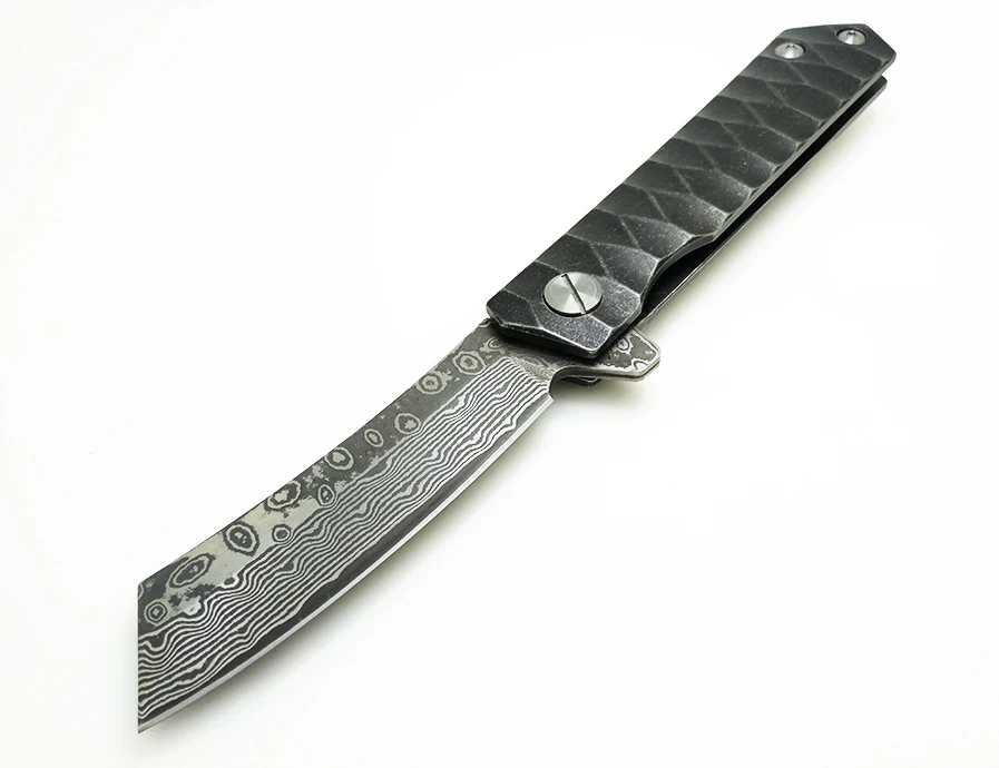 BGT Steel Tactical Folding Knife D2 / Damascus Blade Camping Hunting Combat Flipper Pocket Knives Survival EDC Rescue Tools