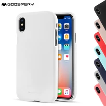 

MERCURY GOOSPERY for apple iphone X iphone 10 covers coque Matte Skin TPU Protective Phone Case for iPhone X/Ten 5.8 inch White
